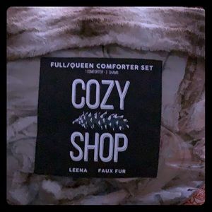 Faux fur Comfort set with two shams